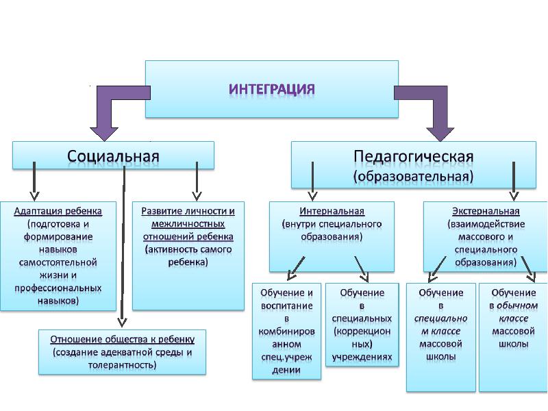 Схема специального образования в россии