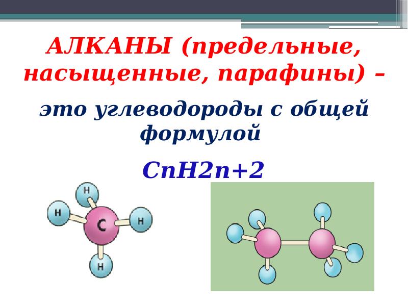 Алканы опорная схема