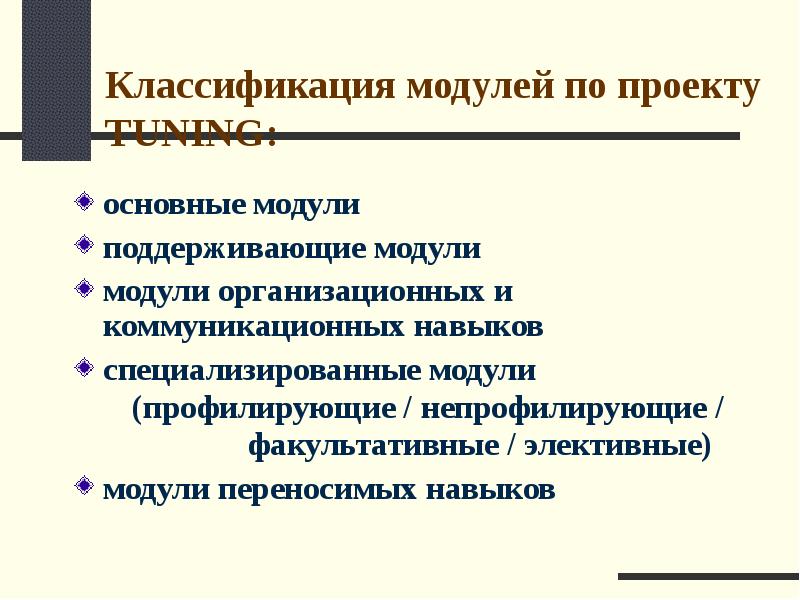 Основные модули. Классификация модулей. Элективные модули. Модульная классификация это. Модулям) по элективным модулям.