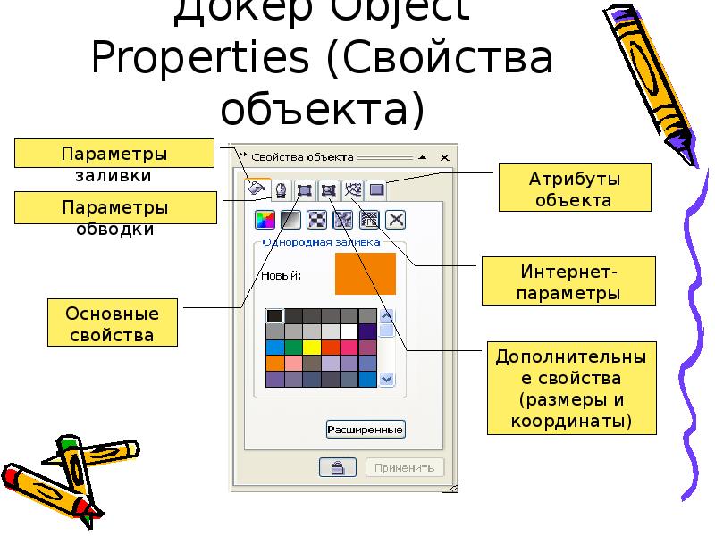 Свойства объекта. Свойства объекта в coreldraw. Основы работы в редакторе векторной графики coreldraw. Отметьте векторные редакторы. Доклад на тему редакторы векторной графики 6 класс.