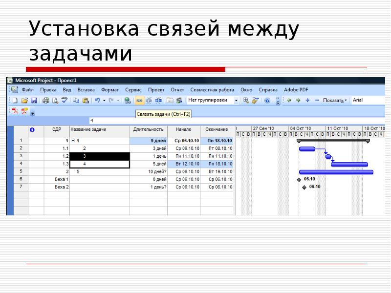 Установите связь между. MS Project связи между задачами. Типы связей в MS Project. Типы задачи в Microsoft Project. Типы задач проекта в MS Project.