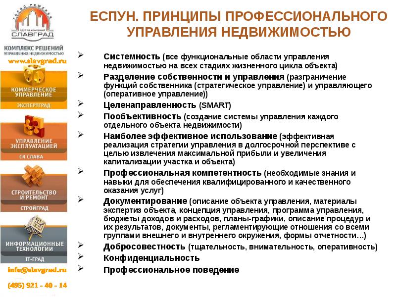 Схема управления коммерческой недвижимостью