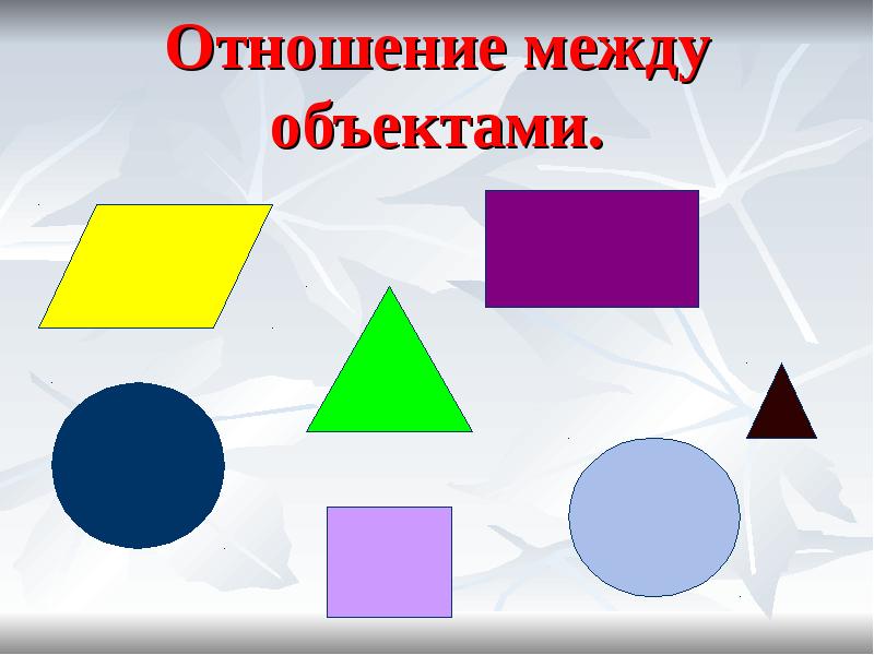 Меньше дороже. Пространственное соотношение между объектами.