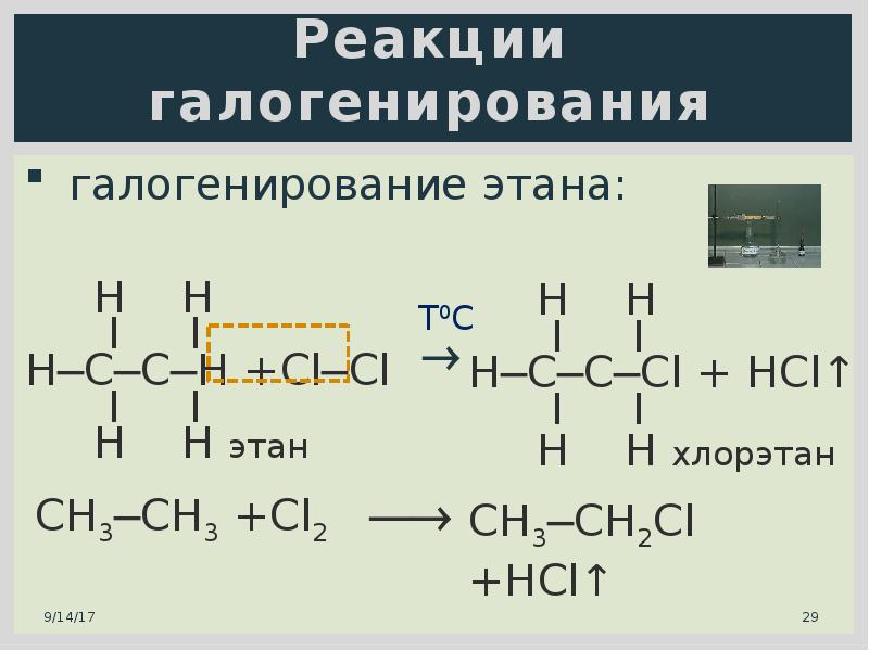 Напишите реакцию галогенирования. Галогенирование этана уравнение. Реакция галогенирования этана. Реакция галогенирования реакции. Галоегенирование этена.
