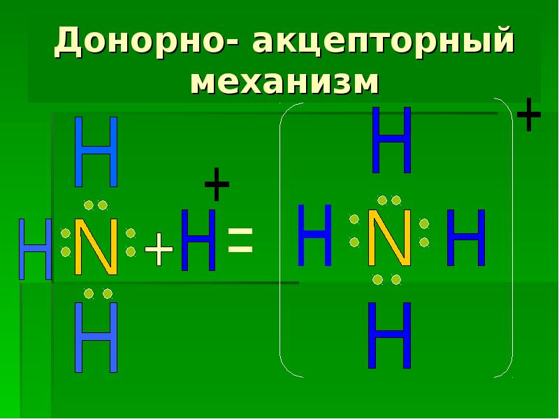 Донорно акцепторная связь в соединении