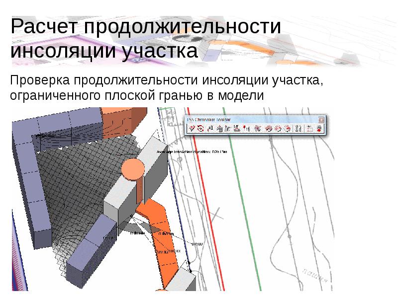 План инсоляции участка