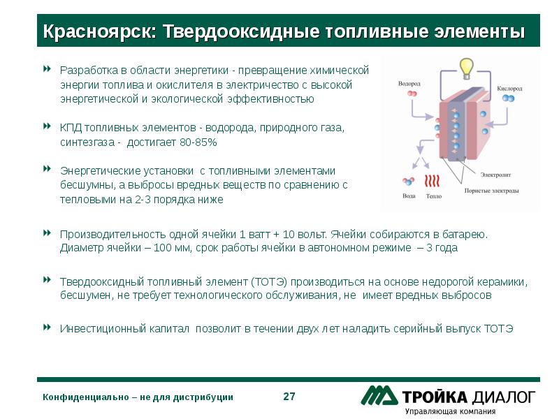 Топливные элементы презентация