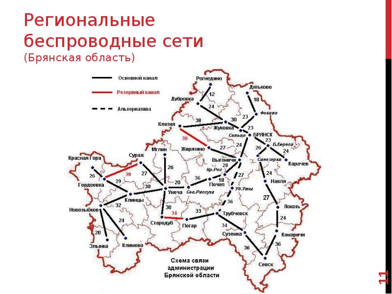 Карта дорог брянской области подробная