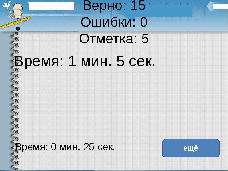 15 правильно. Верно 2. 25 Мин 5 мин.