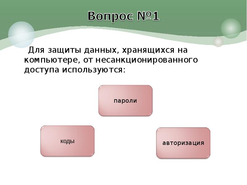 Как защитить свои данные на компьютере презентация