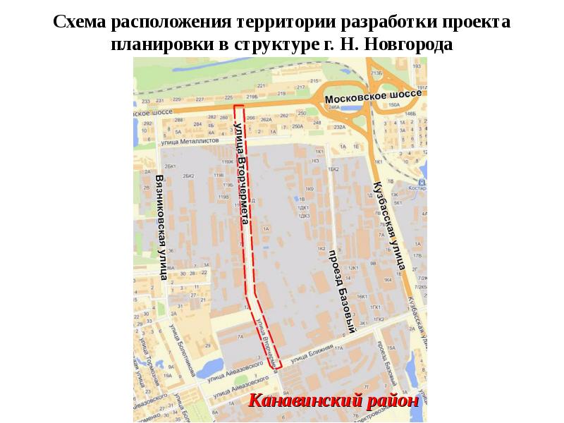 Карта канавинского района нижнего новгорода