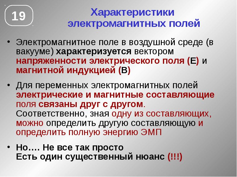 Физические характеристики магнитного поля