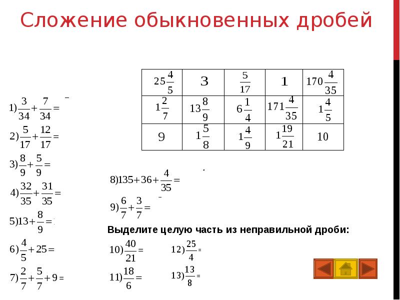 Математическое лото презентация