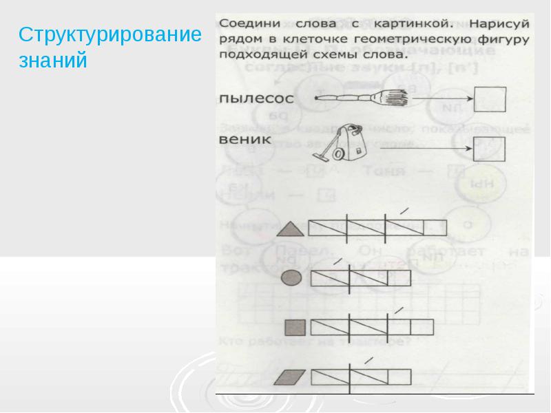 Веник схема слова