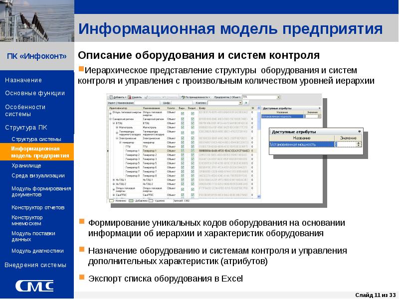 Дайте представление о структуре описания проекта