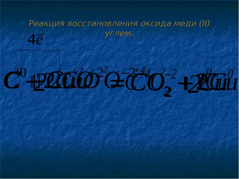 Восстановление оксида меди водородом