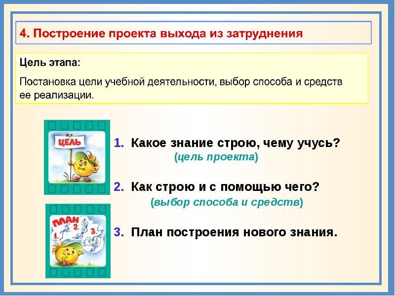 Знание строй. Детский план построения нового знания. Типология уроков по Петерсон. Для чего я учусь цель какая.