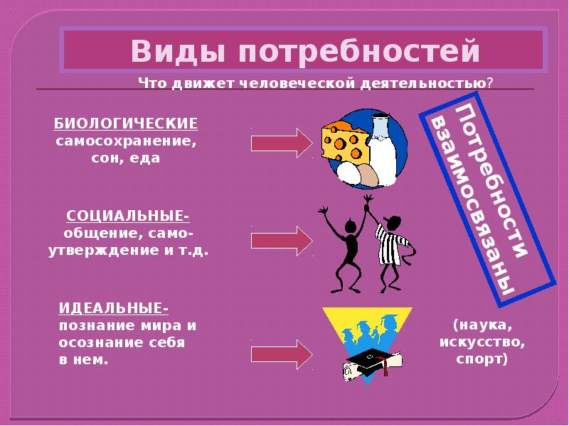 Проект по теме потребности человека