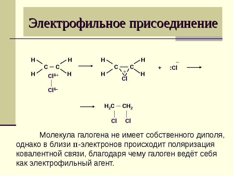 Реакция электрофильного соединения. Реакция электрофильного присоединения хлора. Электрофильное присоединение бутена. Электрофильное присоединение циклопропана. Изопрен Электрофильное присоединение.