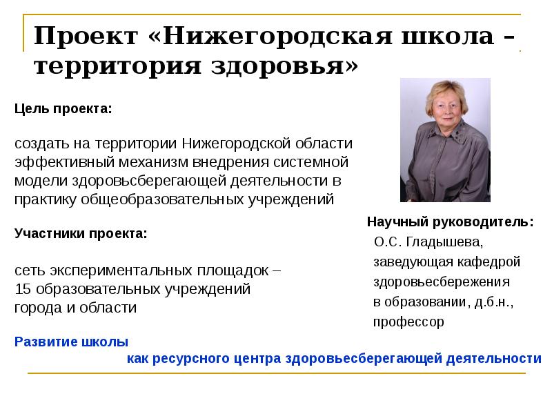 Сайт нижегородского ниро. Программа школы Нижегородской области.