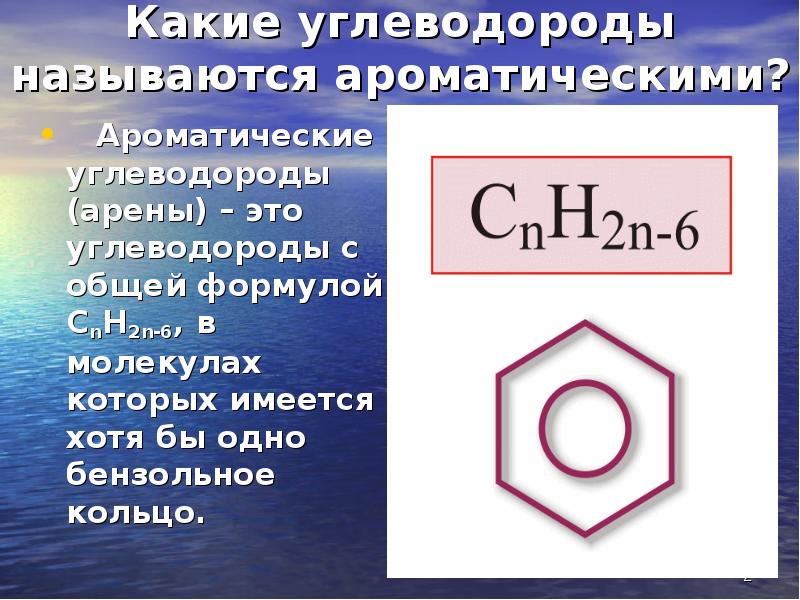 Ароматические углеводороды арены презентация