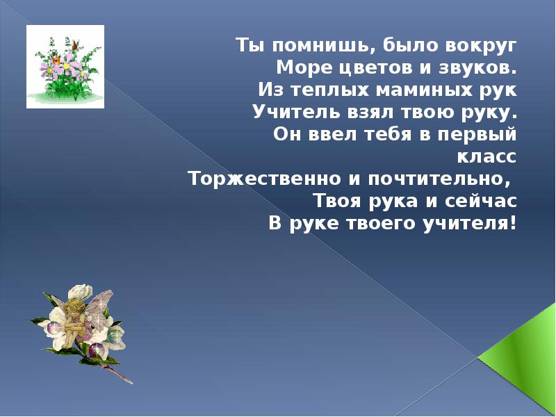 Не надо звуков стих. Ты помнишь было вокруг море цветов и звуков. Ты помнишь было вокруг море цветов и звуков из теплых маминых.