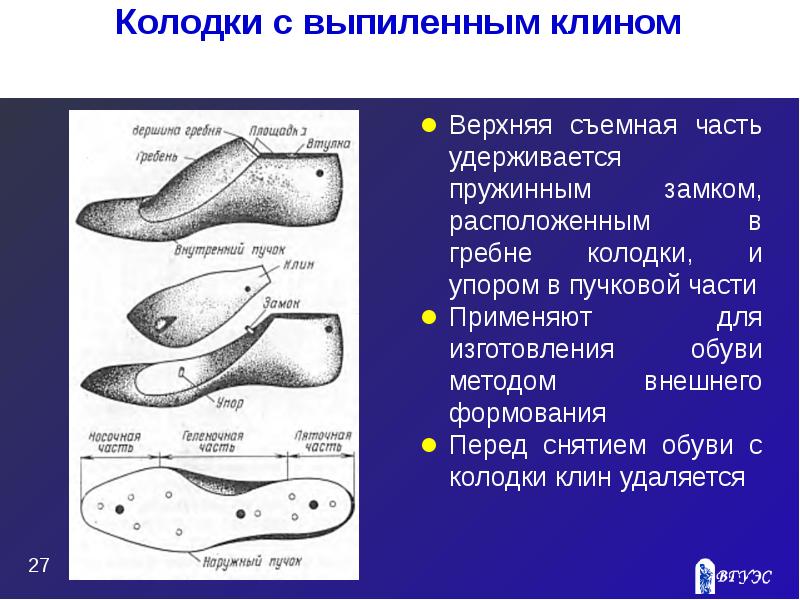 Колодка в обуви что это такое