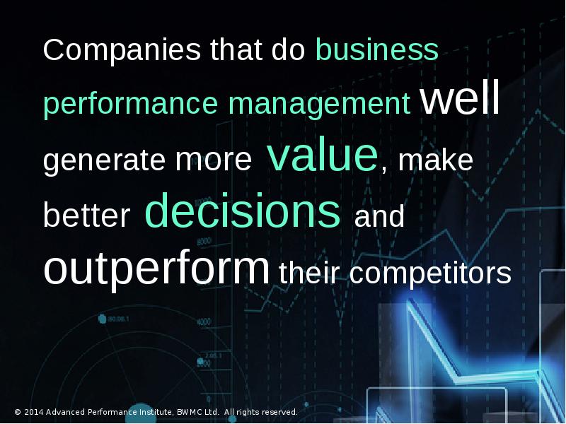 Make a performance. Make focus.