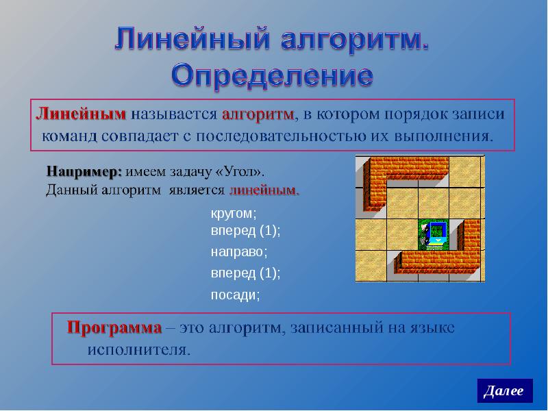 Линейные алгоритмы презентация