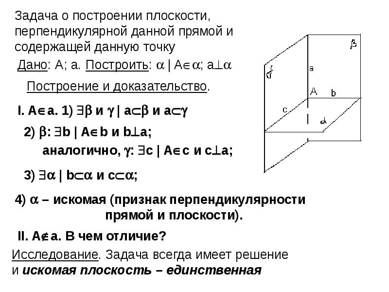 Постройте прямую перпендикулярную прямой