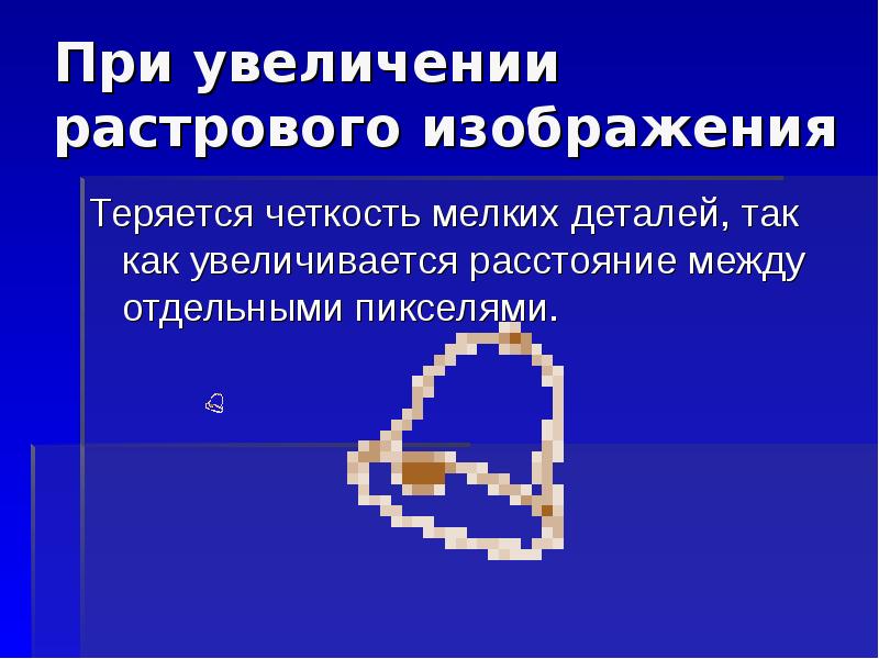 Что происходит при увеличении векторного изображения