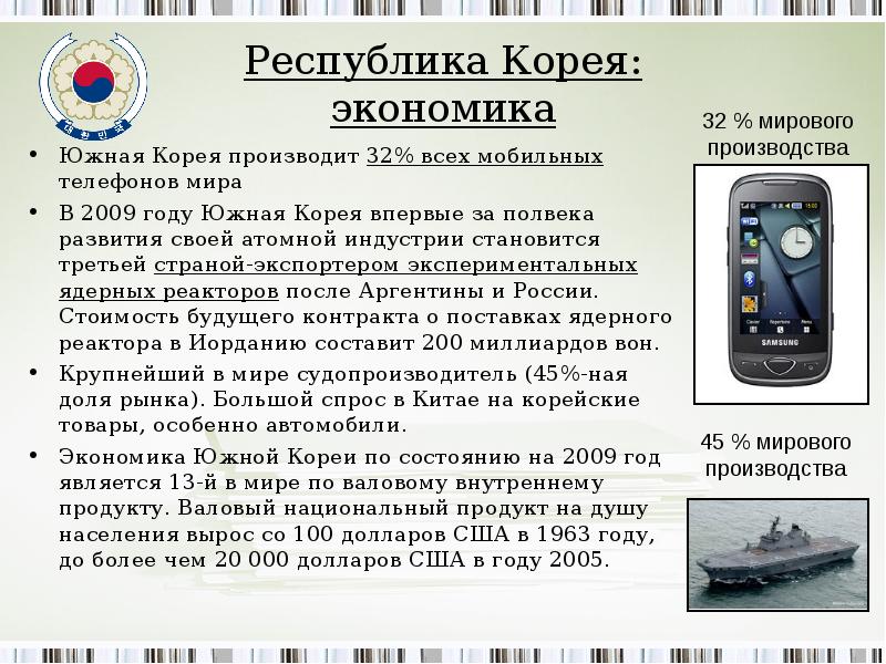 Презентация по республике корея