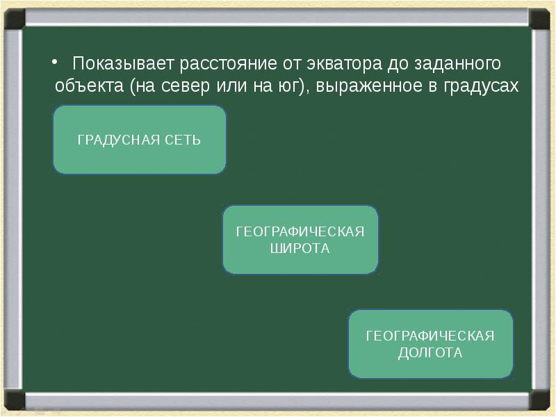 Задать объект. Показать расстояние.