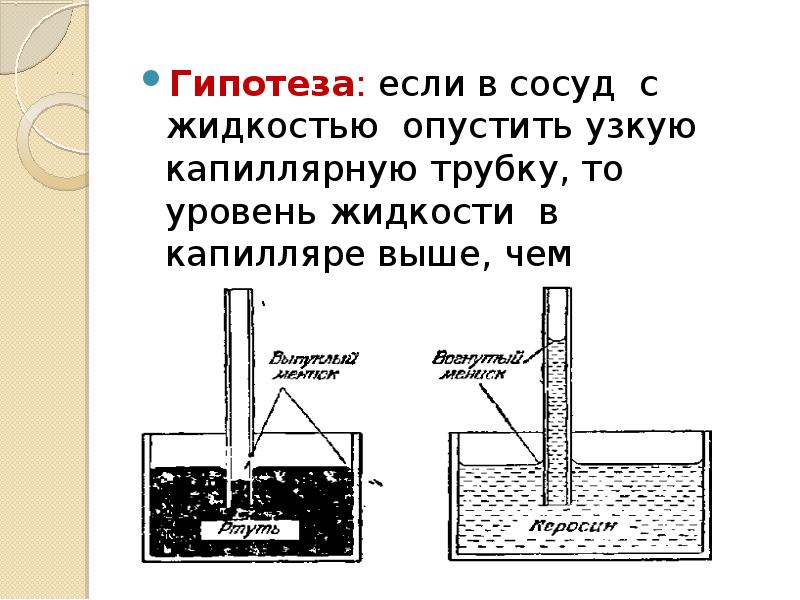 Сосуд с жидкостью