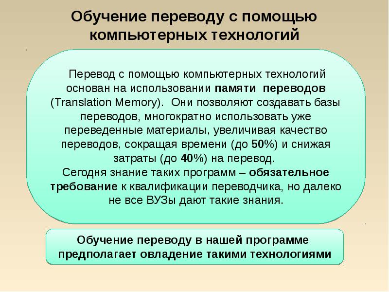 Учимся переводить. Обучение переводу. Методика обучения переводу. Технологии перевода. Обучение переводчиков.