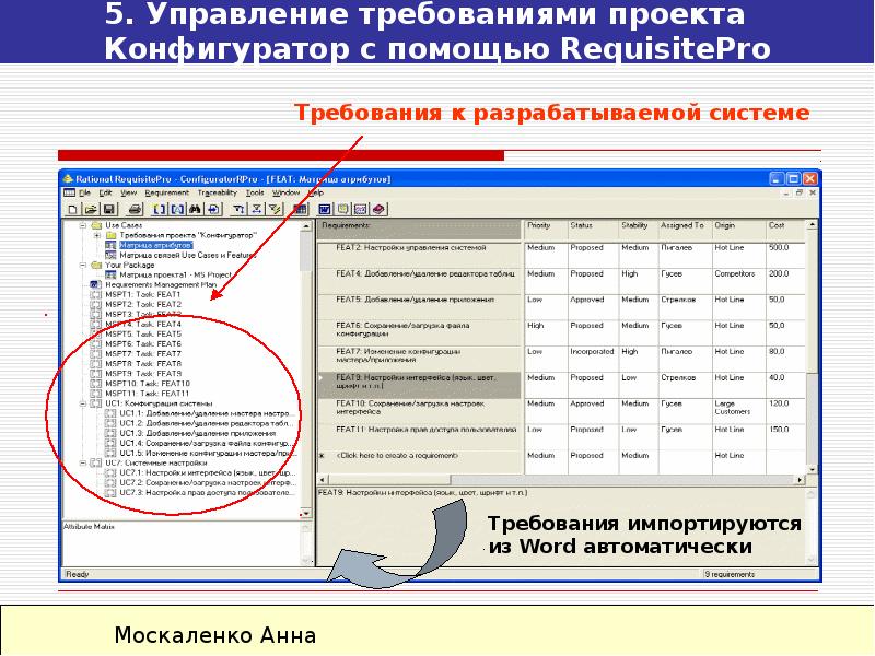Управление требованиями в проекте
