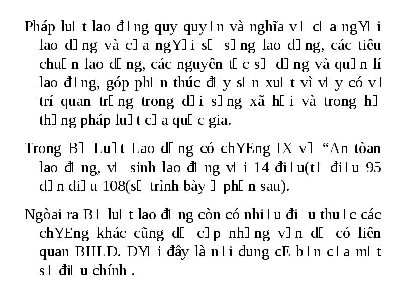 Cau 1 M?C DICH, Y NGHIA, TINH CH?T C?A CONG TAC B?O H? LAO D?NG M?c ...