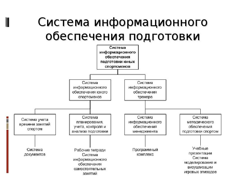 Обеспечение подготовки. Система подготовки юных спортсменов. Организационная структура управления подготовкой юных спортсменов. Информационное обеспечение в спорте. Инфорамционное обеспечение спорт.