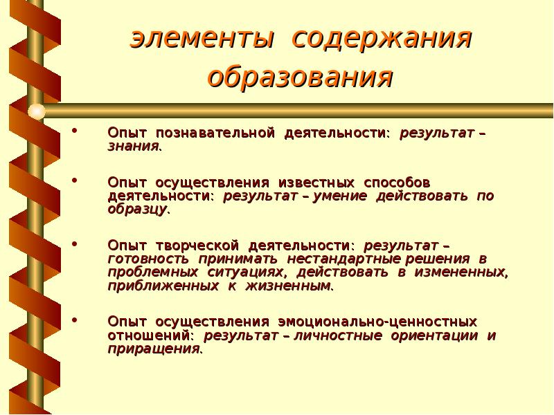 Элементы образования. Элементы содержания образования. Лементы содержания образования». Основные элементы содержания образования. Компонент содержания образования.