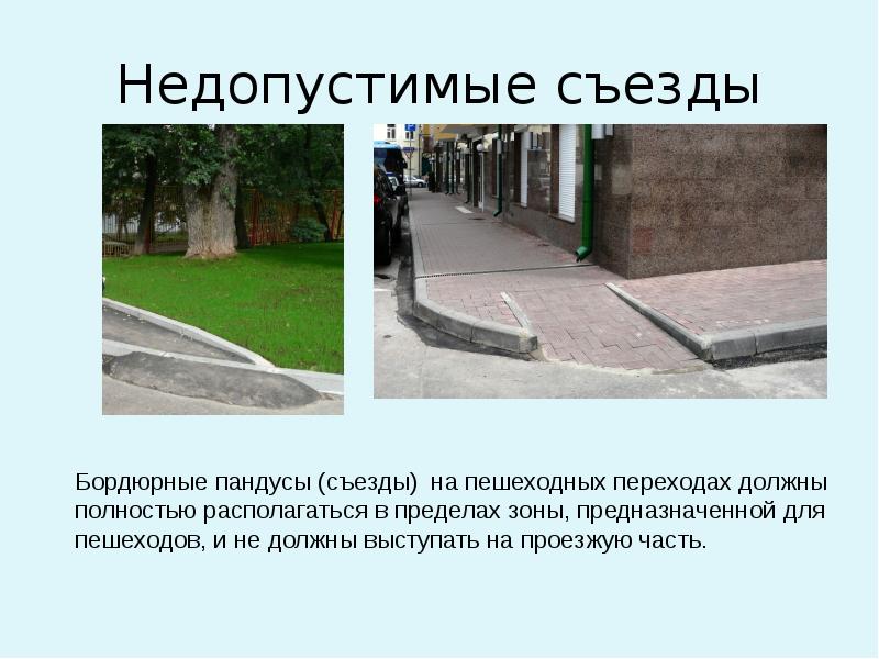 Тротуар перевод. Уклон тротуара для МГН. Пандус на тротуаре. Пандус бордюрный для МГН. Съезды для колясок на тротуарах.