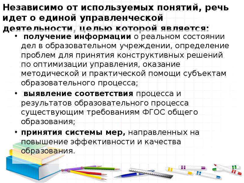 Контроль качества образования презентация