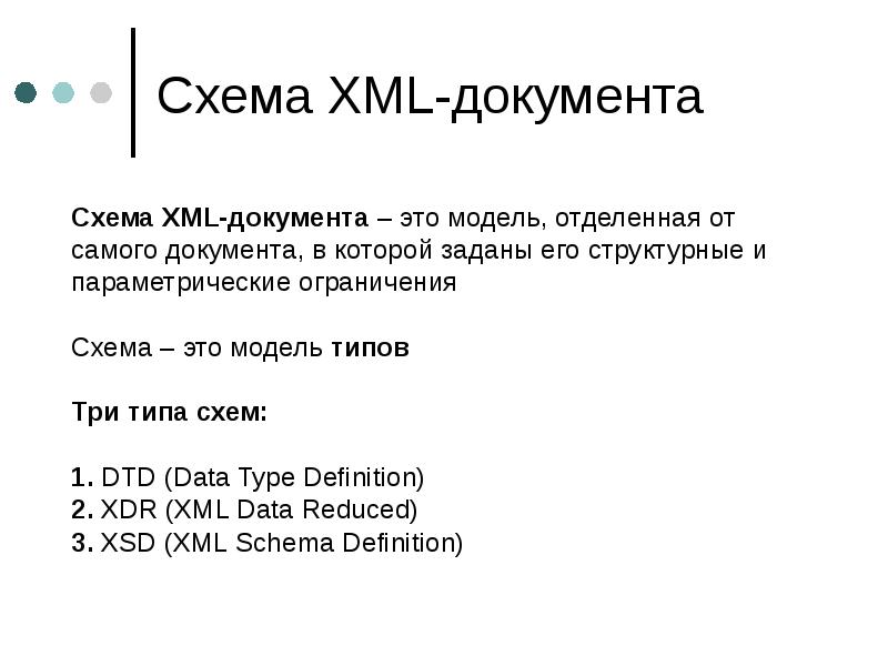 Как написать xml схему