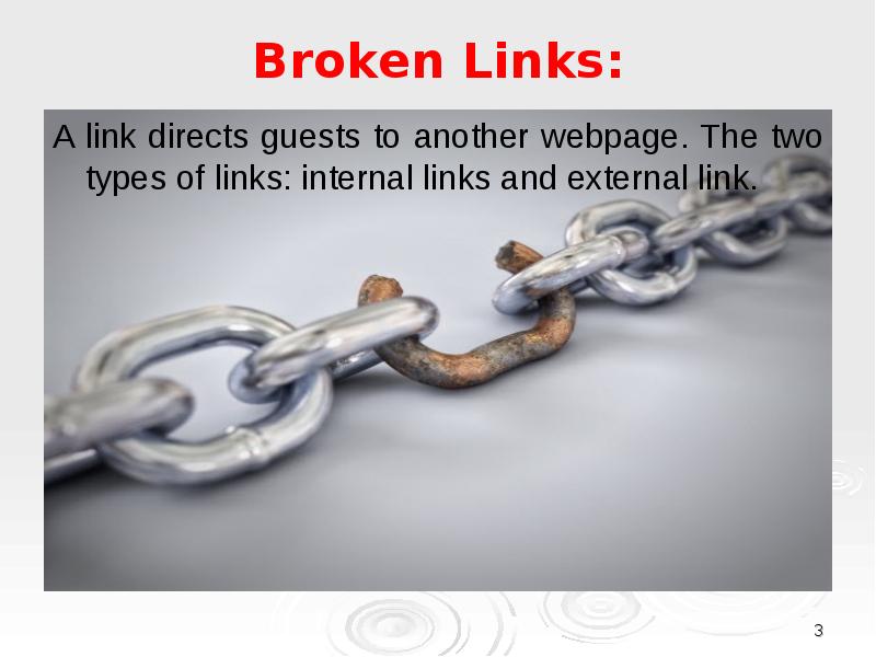 Breaking link