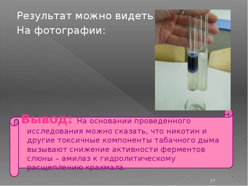 Действие амилазы слюны. Влияние РН на активность амилазы слюны. Влияние кислотности среды на активность ферментов слюны.