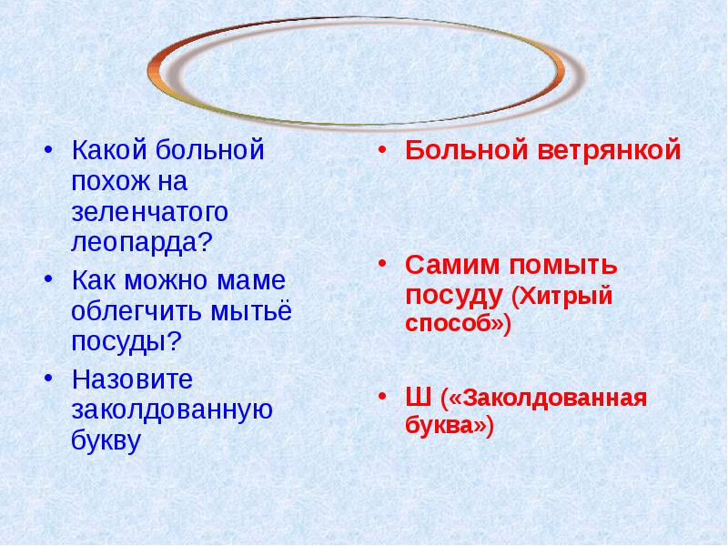Какой больной похож на зеленчатого леопарда?
Как можно маме облегчить мытьё Какой больной похож на зеленчатого леопарда?
Как можно маме облегчить мытьё