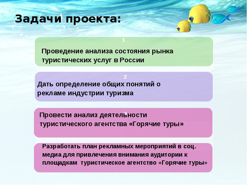 Цель проекта по туризму