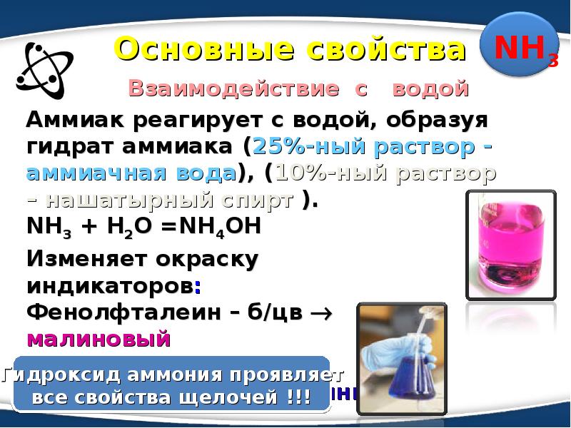 Фенолфталеин малинового цвета в солях. Раствор аммиака и фенолфталеин. Водный раствор аммиака и фенолфталеин. Аммиак взаимодействует с. Аммиак вода фенолфталеин.