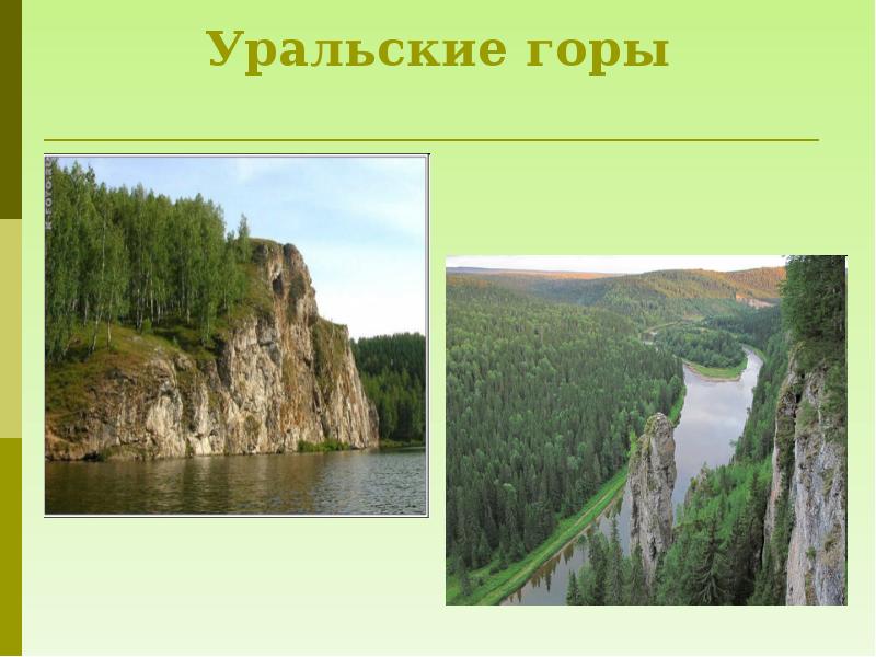 Уральские горы 4 класс