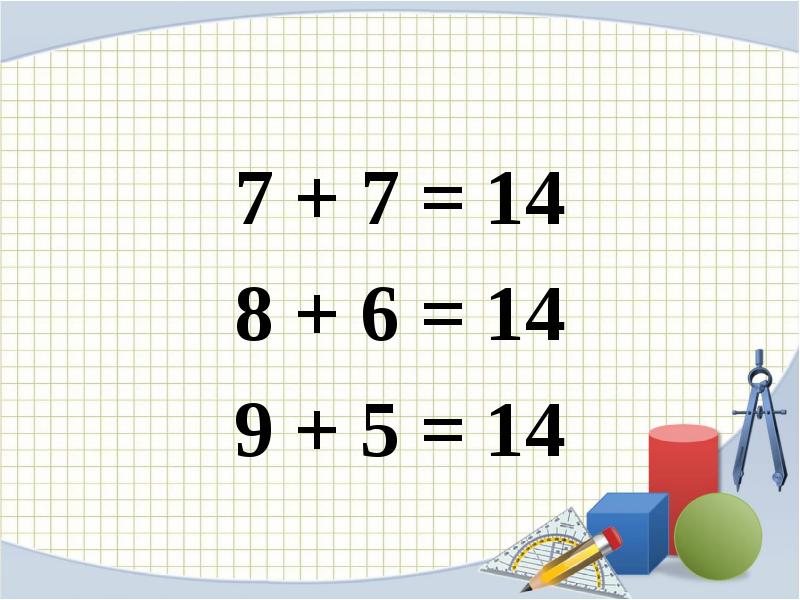 Половина числа четыре. Примеры с числом 14. Состав числа 14. Презентация математика число 14. Состав числа 14 и 15.