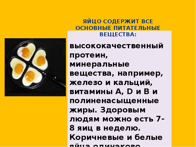 Презентация яйца и яйцепродукты